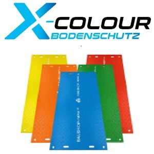 Farbige Kunststoff Fahrplatten