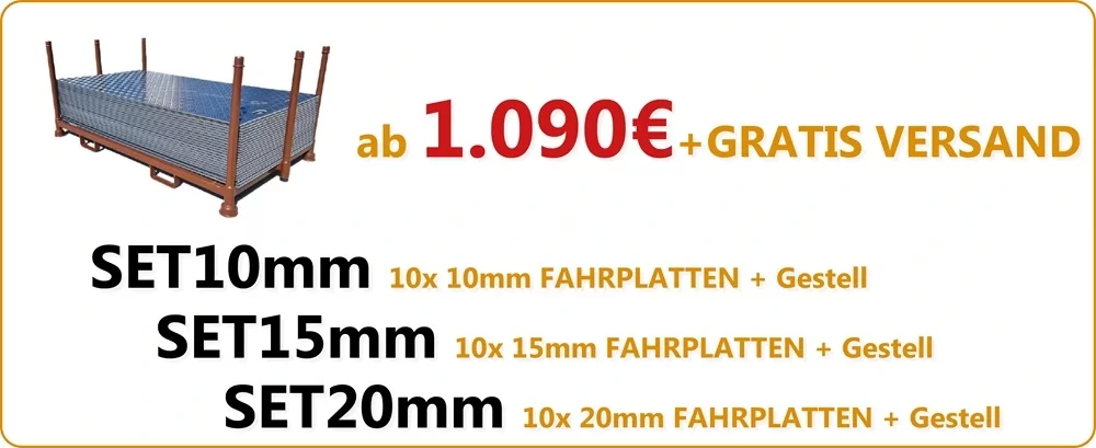 Fahrplatten Bodenschutzplatten