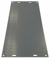 80m² SET - 40x Fahrplatten 10x1000x2000mm grau + Transportgestell lackiert