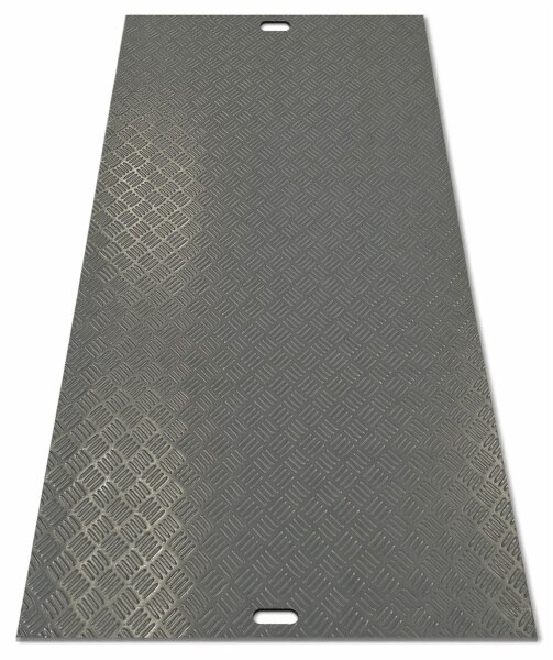 X10 FAHRPLATTE 10mm 800x1200mm grau 20t/m2** Bodenplatte Bodenschutzplatten Kunststoffplatten Bodenschutzmatte