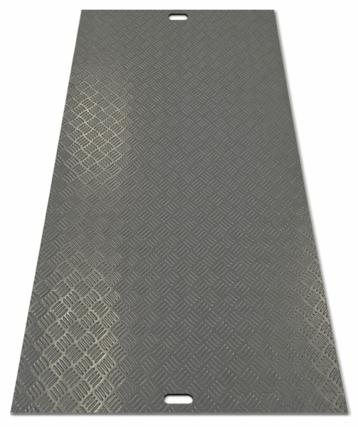 X10 FAHRPLATTE 10mm 800x1200mm grau 20t/m2** Bodenplatte Bodenschutzplatten Kunststoffplatten Bodenschutzmatte