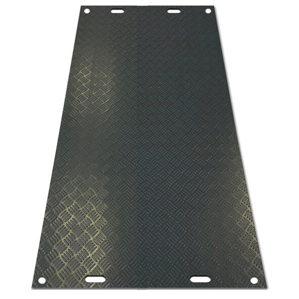 15mm Fahrplatten 1000x3000mm schwarz 40t/m2** Bodenplatte Bodenschutzplatten Kunststoffplatten Bodenschutzmatte