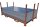 20m² SET - 10x Fahrplatten 20x1000x2000mm schwarz + Transportgestell lackiert ohne Verbinder