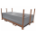 20m² SET - 10x Fahrplatten 10x1000x2000mm grau + Transportgestell lackiert mit/ ohne Verbinder
