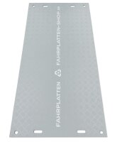 10mm Fahrplatten 1000x2000mm grau 20t/m2** Bodenplatte Bodenschutzplatten Kunststoffplatten Bodenschutzmatte