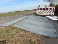 10mm Fahrplatten 1000x2000mm grau 20t/m2** Bodenplatte Bodenschutzplatten Kunststoffplatten Bodenschutzmatte